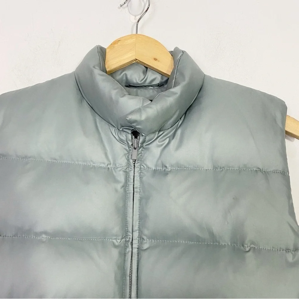 BANANA REPUBLIC Goose Down Puffer Vest Blue Gray